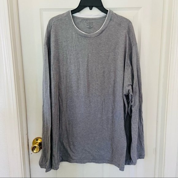 ROUNDTREE & YORKE soft wash gray long sleeve men’s shirt size 3XB - Picture 1 of 6